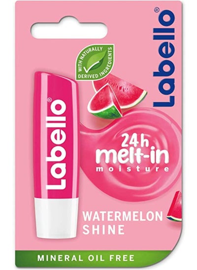 Buy Labello Lip Balm, Moisturising, Watermelon Shine, 4.8g in Egypt