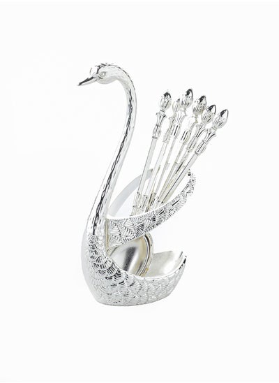 Buy Silver bird spoon holder with innovative design in Saudi Arabia