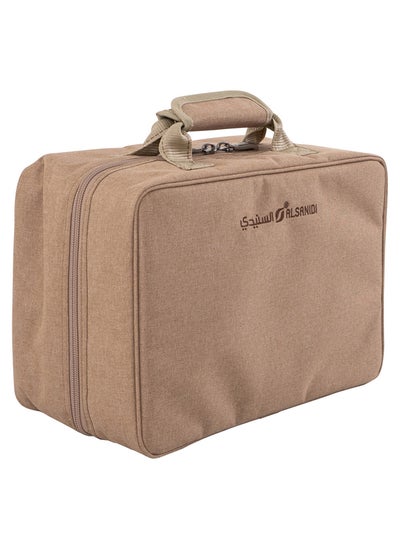 Buy Al Wessam tea and coffee bag for trips, Camping bag, Woody, 40x28x20Cm in Saudi Arabia