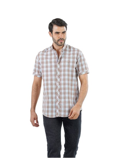 Buy Brown cotton shirt in Egypt