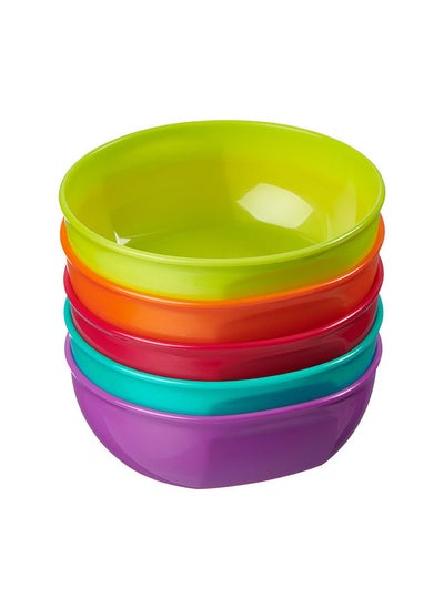 اشتري Baby Feeding Plates Pack of 5 - Hygienic Toddler Feeding Plates - Durable Bright Colours - BPA, Phthalate, Latex free - Ideal for Toddlers 6+ Months – Microwave, Dishwasher Safe في الامارات