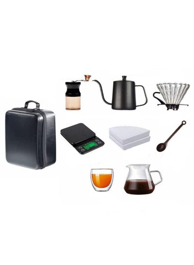 اشتري Portable Pour Over Drip Coffee Maker Set With Travel Case في الامارات