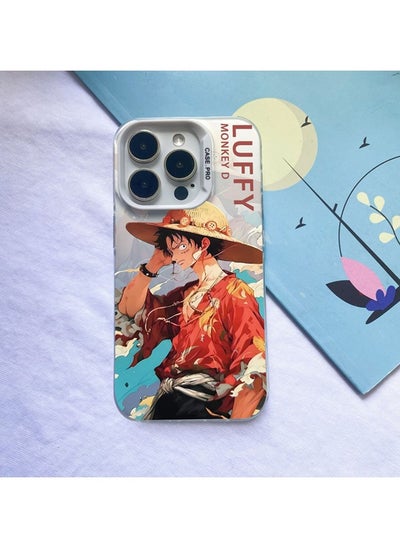 Buy iPhone 15 Pro Max Case with Anime One Piece Luffy Pattern, UV Painting PC Hard Phone Case, Anti-Scratch Shockproof Anti-Yellowing Case Cover for Apple iPhone 15 Pro Max in Egypt