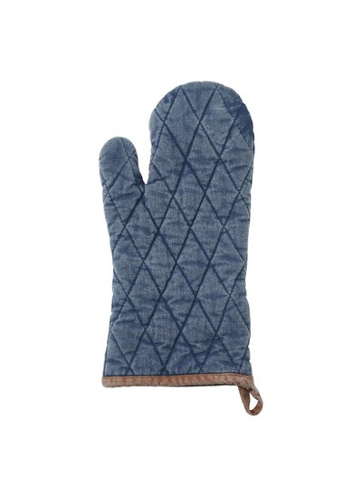 Buy Oven Gloves Blue Brown in UAE