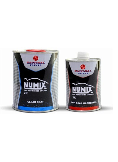 Buy MS 700 Clear Coat  1 Liter + Hardener (0.5 Liter) Specially Designed for Automotive by National Paints in UAE