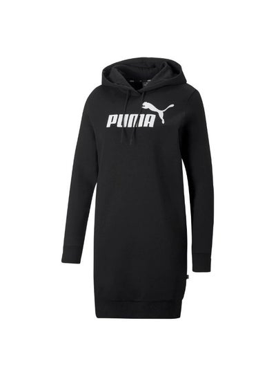 اشتري ESS Logo Hooded Dress FL Puma Black في مصر
