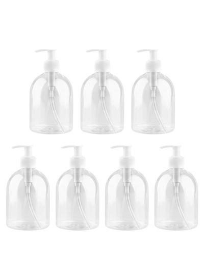 اشتري Plastic Pump Bottles, 12Pcs Refillable Pump Bottle Dispenser, 500ml Hand Gel Dispenser في الامارات