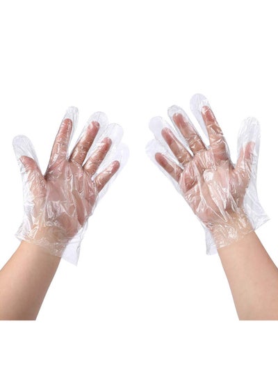 Buy Disposable Food Prep Gloves - 500PCS Plastic Food Safe Disposable Gloves, Food Handling, One Size Fits Most in Saudi Arabia