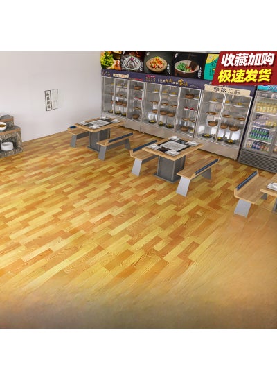 اشتري Commercial Grade Thick PVC Flooring Self-Adhesive [Wear] 1.0mm solid leather (peach wood) في السعودية