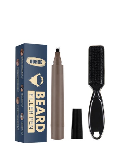 Buy Beard Filler Pen Kit Dark Brown in UAE