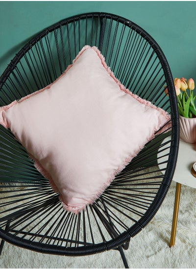 Buy Pink Linen Cushion in UAE