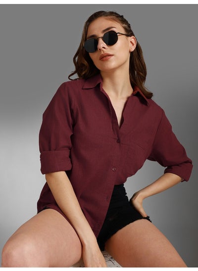 Buy Women’s Wine Shirt – Elegant and Comfortable in UAE