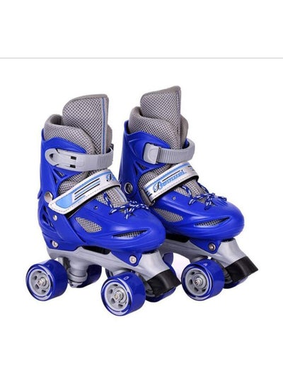 Buy Roller Skates Shoes, Double Rows 4 Wheels, Adjustable Shoe Size AREA for Boys And Girls in UAE