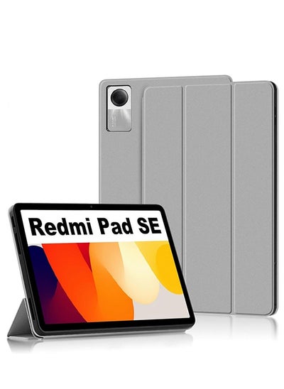 اشتري حافظة لهاتف Xiaomi Redmi Pad SE مقاس 11 بوصة مع حامل ثلاثي الطي خفيف الوزن [نوم/تنبيه تلقائي] في السعودية