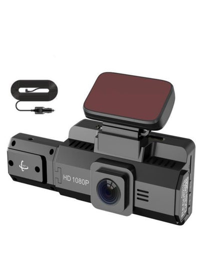 اشتري Dual Lens Car Video drive Recorder Auto tachograph Enhanced night Vision Loop Recording  140 Degree Wide Angle Front+rear Car Camera Record 3.0IPS display screen في السعودية