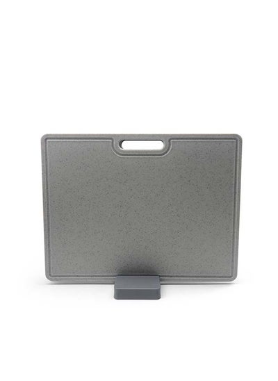 اشتري Chopping Board Set for Kitchen, Set of 2 Cutting Boards  Easy To Clean with Grey Color 40x30cm في الامارات