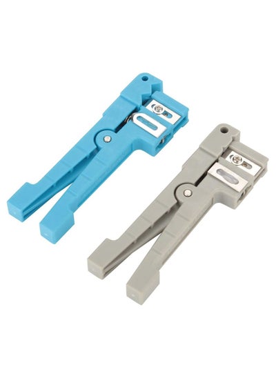 اشتري 2 Pack Fiber Optic Cutter Tool Coax Cable Stripper Fiber Optical Buffer Tube Jacket Stripper coaxial cable crimper universal wire stripper في الامارات