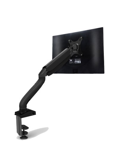 Buy Full Motion Single Monitor Arm Mount Tilt Swivel for 17 to 27 inch Screens with Desk C-clamp in Saudi Arabia