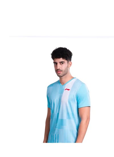 Buy LINING ROUND NECK-T-SHIRT- (SEA BLUE) (ATST965-1-L) in UAE