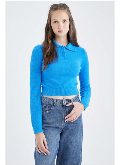 Buy Woman Blue Pullover in Egypt