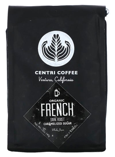 Buy Centri Coffee Organic French Caramelized Sugar Whole Bean Dark Roast 12 oz (340 g) in UAE