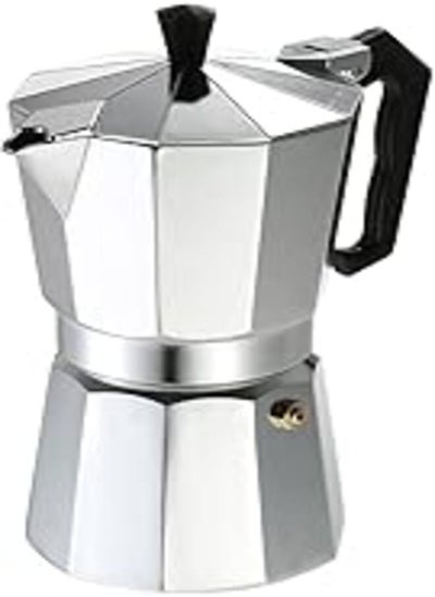 Buy 3-Cup Aluminum Espresso Percolator Coffee Stovetop Maker Mocha Pot for Use on Gas or Electric Stove , 2724713571609 in Egypt