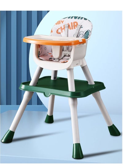 اشتري 3-in-1 High Chairs for Babies Toddlers, Convertible Infant Highchair with Removable Tray & Safety Harness Adjustable Legs في الامارات