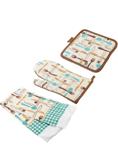 Buy Kitchen set towel and heat holder and how to insulate heat from high quality cotton fabric in multiple colors and designs in Saudi Arabia