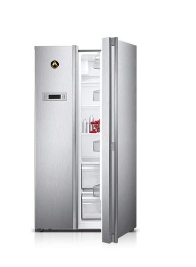 Buy Emelcold Side By Side Refrigerator 550 Liter Double Door Silver Model - EMSBSR550 2 Year Full & 5 Year Compressor Warranty. in UAE