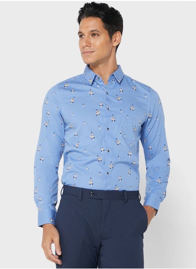 Buy Cutway Collar Regular Fit Shirt in Saudi Arabia