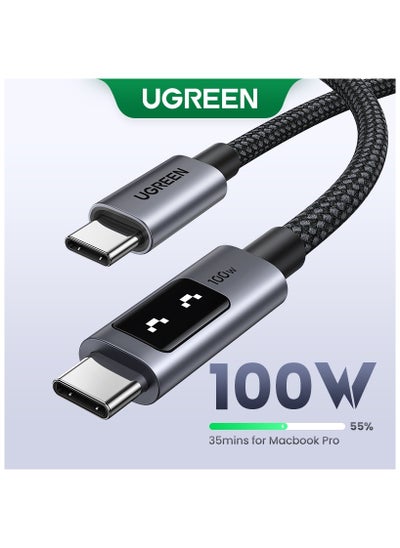 Buy UGREEN UNO 100W USB-C Cable 2M | Fast Charging 5A Type-C Cable | 480 Mbps Data Transfer | Compatible with MacBook Pro M3 and MacBook Air, iPad Pro 2024 and iPad Air 5, iPhone 16 Pro Max, Galaxy S24 and S23 Ultra. in UAE