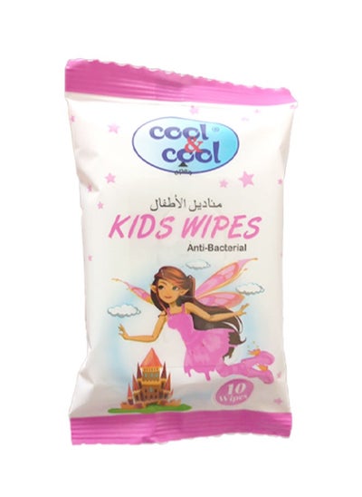 Buy Anti-Bacterial Kids Wipes - 10 Wipes in UAE