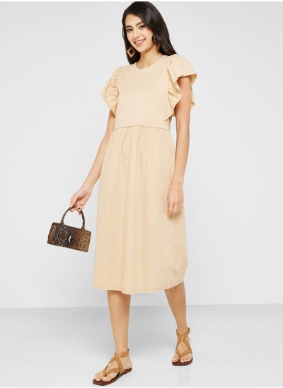 Buy Ruffle Sleeve Tiered Dress in UAE