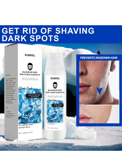 Buy Razor Bumps Solution Essence for Men, Ingrown Hair Removal, After Shave For Men Ingrown Hair Serum, Ingrown Hair Treatment For Men Razor Burn Treatment For Men in Saudi Arabia