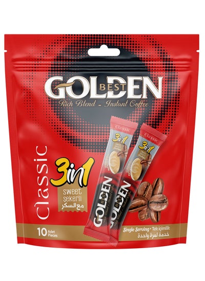 اشتري 3 in 1 Classic Coffee Sweet 10 Adet Pieces Single Serving 180g في الامارات