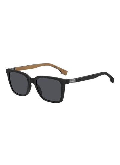 اشتري Men's UV Protection Rectangular Sunglasses - Boss 1574/S Black Millimeter - Lens Size: 53 Mm في الامارات