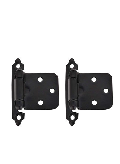 Buy 1/2 Inch Overlay Cabinet Door Hinges, Flush Cabinet Hinges, 2 Pack Matte in UAE