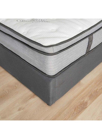 Buy Danube Home Cloud Gel Memory Foam with Pocket Spring Single Mattress Medium Firm Feel Single Bed Mattress Spine Balance For Pressure Relief L190xW90 cm Thickness 28 cm White/Grey in UAE