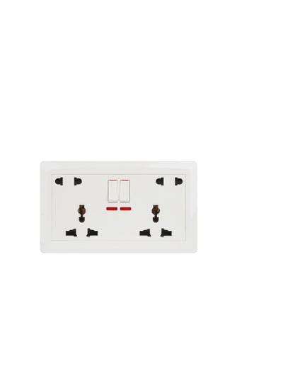 Buy Terminator Wall Plate 2 Universal Socket 2x2RP TWS 434D in UAE