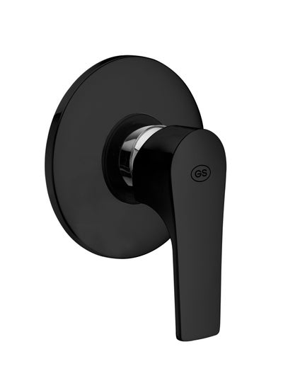 Buy Gs Rubinetterie Slim Concealed Single Lever Shower Mixer Black in Saudi Arabia