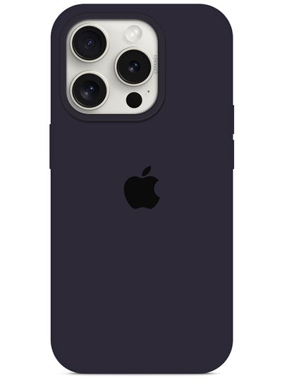اشتري iPhone 15 Pro Max Case Silicone Case Cover Durable and Anti Scratch Back Cover Dark Blue في الامارات