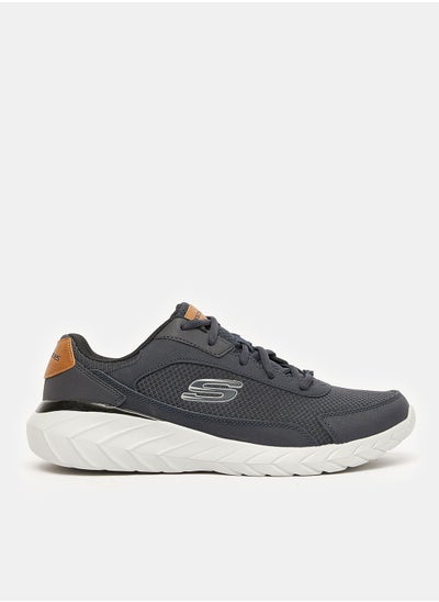 Skechers overhaul black running hot sale shoes