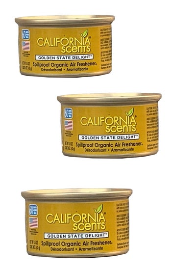 Buy Car Air Freshener 3 Pcs Golden State Delight in UAE