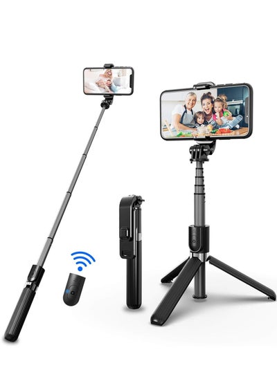 Buy Selfie Stick, 3 in 1 Extendable Selfie Stick Tripod with Detachable Bluetooth Wireless Remote Phone Holder for iPhone 12/Xs/iPhone 8/iPhone 11/11pro, Galaxy S10/S9 Plus/S8/Note8, in Egypt