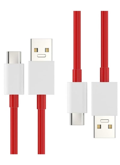 Buy "Super-Fast USB Type-C Charging Cable – Compatible with OnePlus 11, 10 Pro, 9 Series, and More (Red)" in UAE