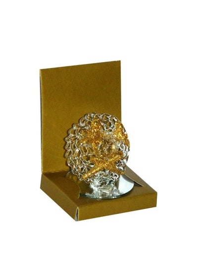 Buy Glass Decoration Hat with Ribbon Exquisite Elegance for Festive Decoration in UAE