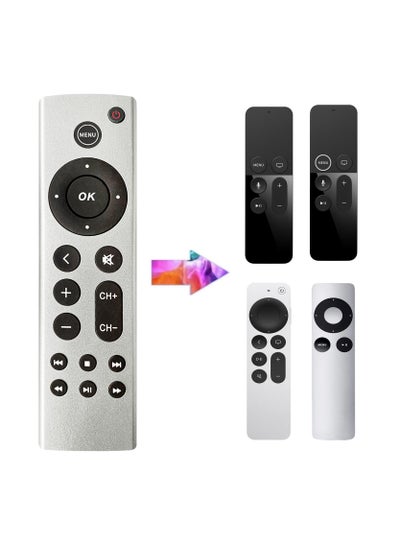 Buy Universal Remote Control Replacement for Apple TV 4K, Apple TV Box (2nd 3rd 4th Gen), Apple TV HD A2843 A2737 A2169 A1842 A1625 A1427 A1469 A1378 A1218 in UAE