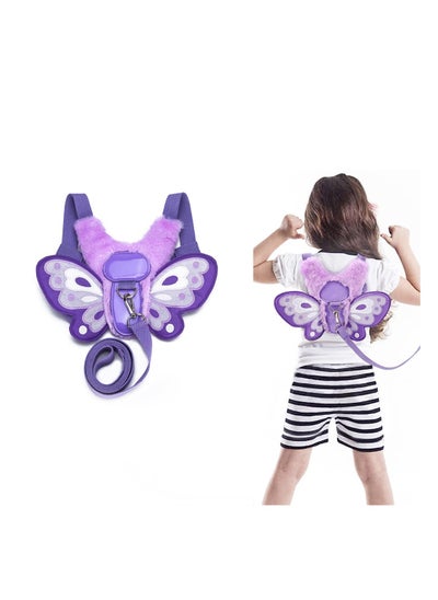 اشتري Toddler Harness Leashes Butterfly Baby Toddler Walking Harness with Safety Rein Kids Anti-Lost Harness Leash Strap Belt Portable Backpack Rucksack for Boys and Girls في الامارات