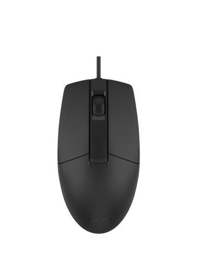 اشتري A4TECH SILENT CLICK WIRED MOUSE OP-330S, 1200 DPI RESOLUTION, BLACK في الامارات