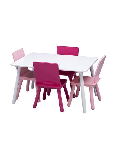 Buy Kids Table And Chair Set (4 Chairs Included) in UAE